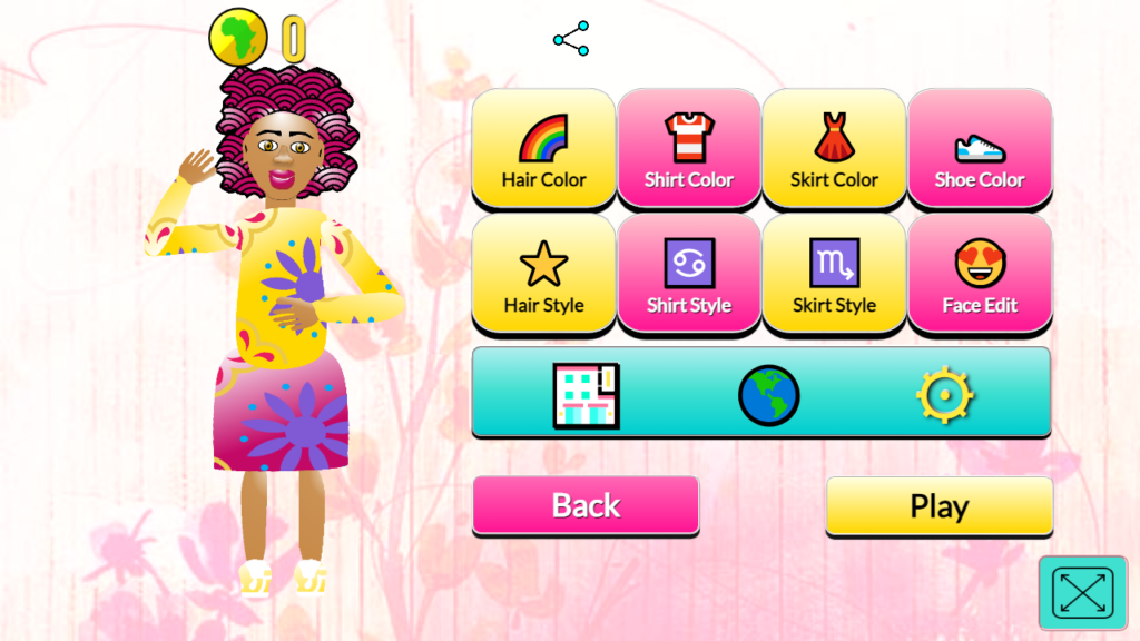 Sista Salon Player Menu